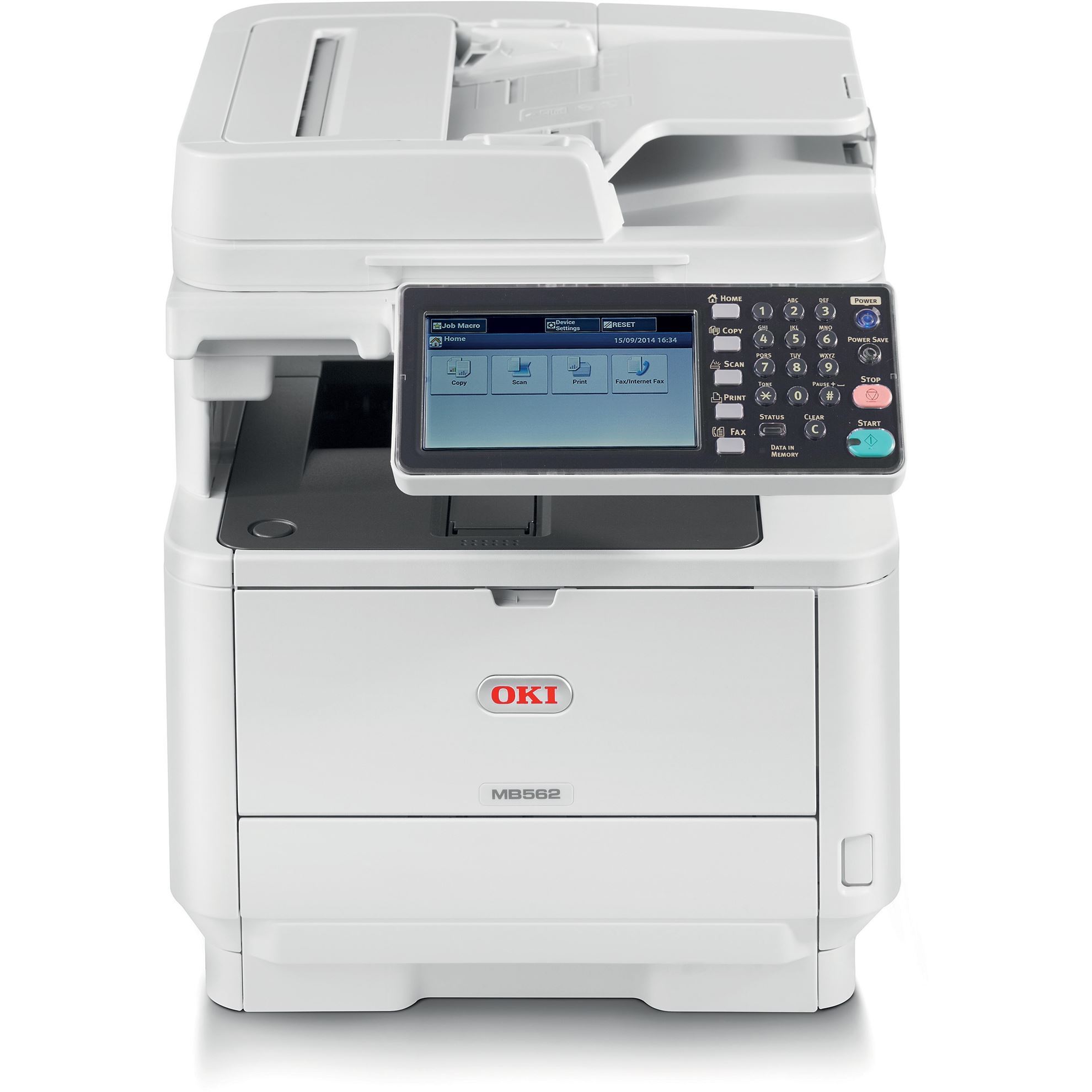 Oki MB562W LED Multifunction Printer - - Copier/Fax/Printer/Scanner - 62445101
